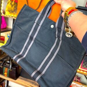 Hermès Toile Herline MM Tote Bag‎